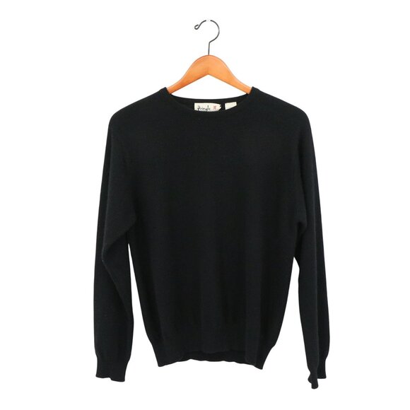 Pringle of Scotland 100% Cashmere Black Pullover Crew Neck Sweater S - Picture 1 of 3